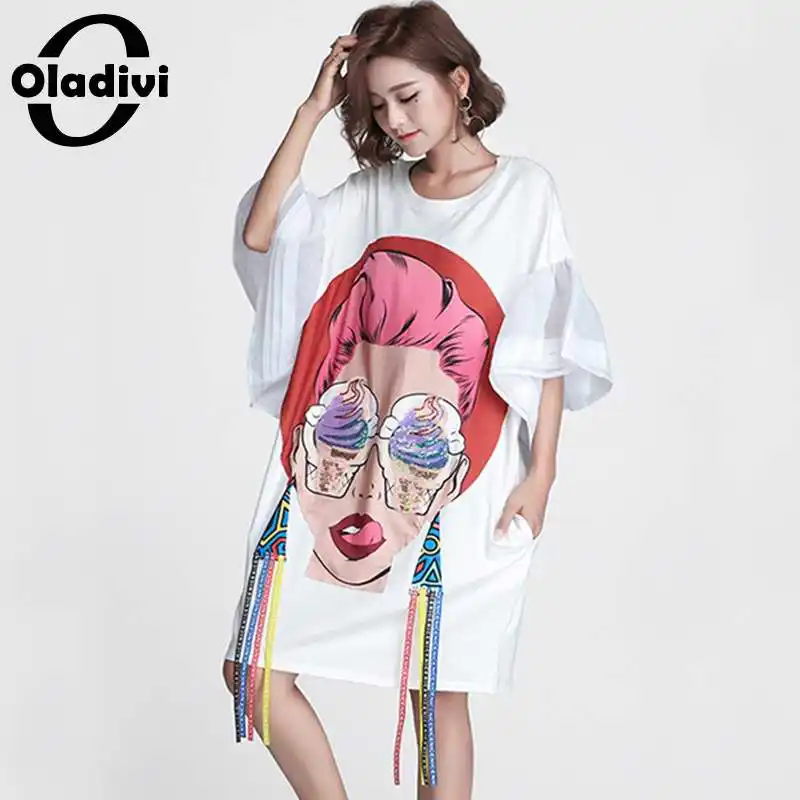 Женское платье с блестками Oladivi оборками туника бахромой лето 2019 | Женская одежда