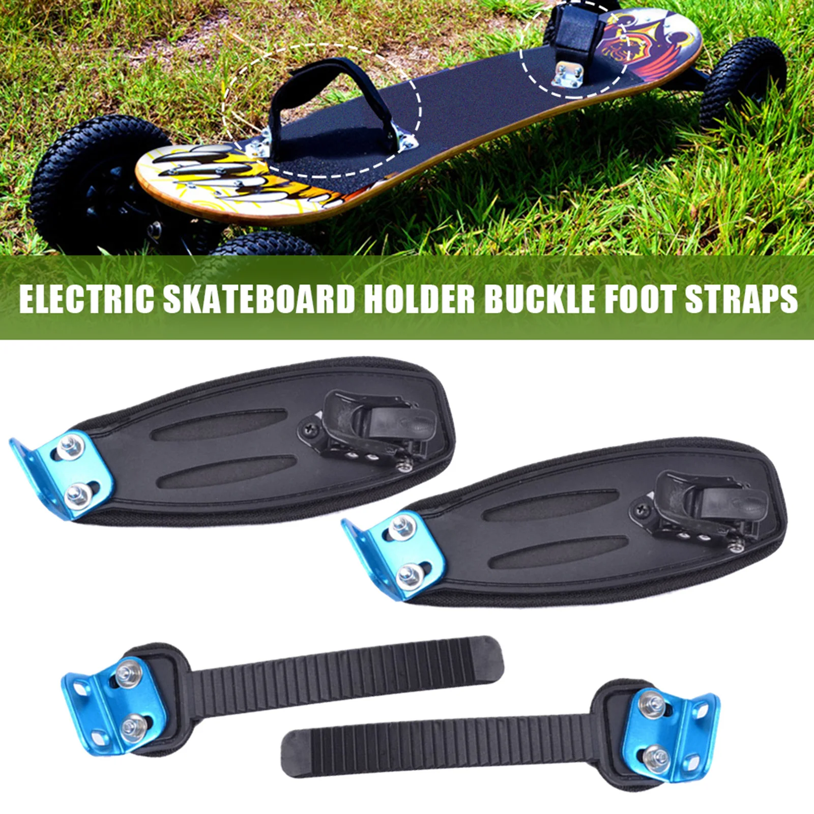

Skateboard Foot Holder Longboard Feet Straps Off Road Longboard Electric Scooter Fixing Band Outdoor Sport Skate Mounting Parts