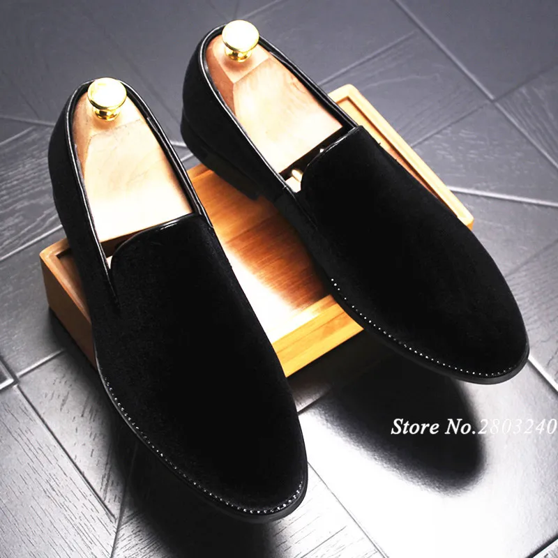 Новинка Мужские очаровательные бархатные Лоферы наивысшего качества с острым
