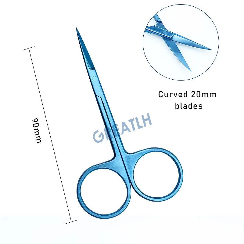 Ophthalmic scissors Iris scissor curved straight Scissors veterinary ...