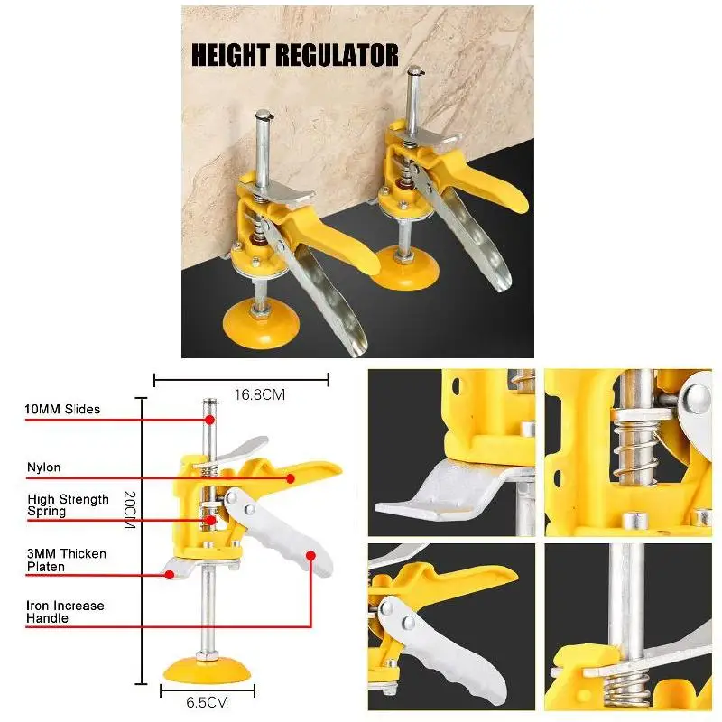 

Tile Locator Wall Tile Regulator Height Level Height PortableAdjuster Craftsmen Tool Hand Tool Sets Herramienta De Mano