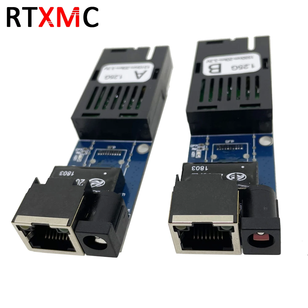 Мини гигабитный волоконно-оптический медиа конвертер 10 пар 10/100 Мбит/с