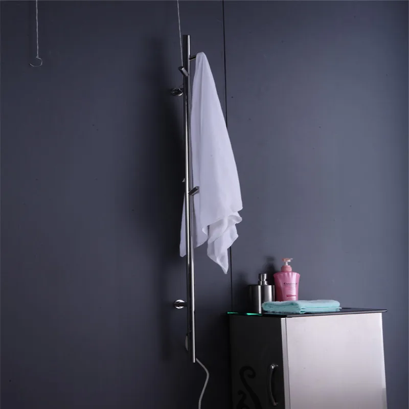 

Free Shipping New Design Stainless Steel Towel Holder Electric heated Towel hanger bathroom accessories Towel Warmer Rail HZ-935