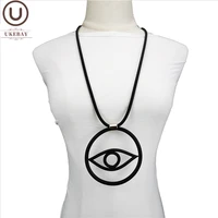 ukebay 2020 new emo eyes pendant necklaces designer handmade jewelry women gothic strange necklaces fashion clothes accessories