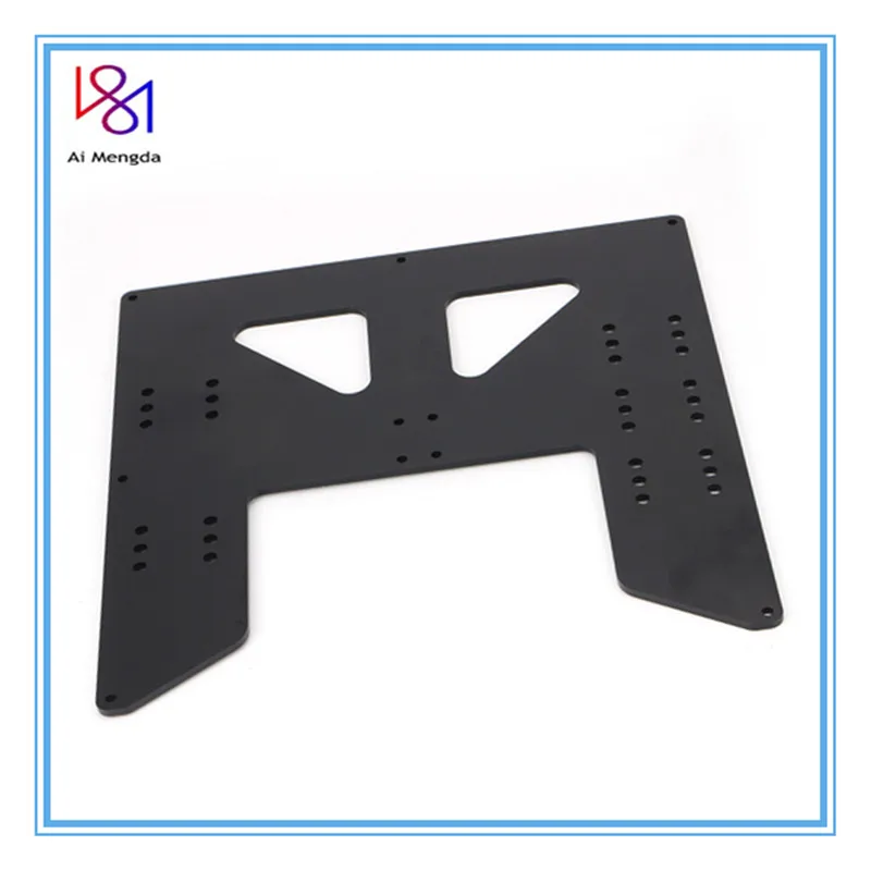 

Black Anet A8 A6 3D Printer Upgrade Y Carriage Anodized Aluminum Plate For A8 A6 Hotbed Support Or Anet I3 3D Printers