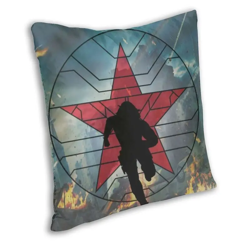 Зимняя Роскошная наволочка с изображением солдата Капитана Америки домашняя