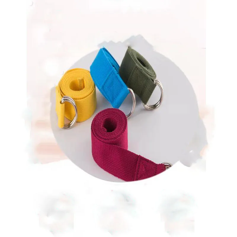 

Yoga Strap Fitness Rope Multi-Colors Adjustable Yoga Belt Yoga Stretch Belt Washable Sport Stretch Strap Props Resistance Bands