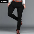 Мужские классические брюки Vomint, повседневные прямые деловые брюки, 4 цвета, большие размеры 44 46, 2019