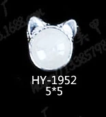 HY-1952 10pcs 10 шт./лот, сплав дизайн ногтей 3d плоские цветы бриллианты жемчужные ювелирные изделия Стразы украшения для ногтей - Цвет: HY-1952 10pcs