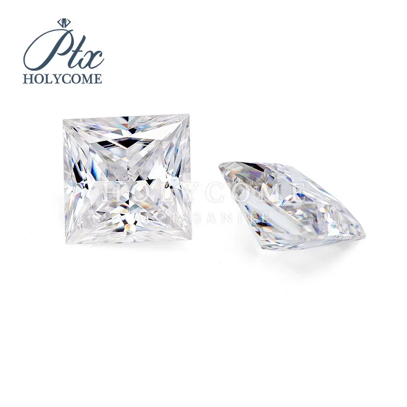 5.5X5.5mm 2020 Горячая продажа GRA оптовая D VVS1 Принцесса cut loose moissanite поставщик Алмазный