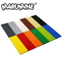 marumine 4x12 dots base plate particles building blocks 3029 bricks parts children diy classic educational toys for boys girls