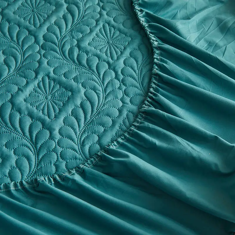 

Quilted Waterproof Mattress Cover 180x200cm King Size Quilted Bed Sheet Queen Size Mattress Protector for Double Bed