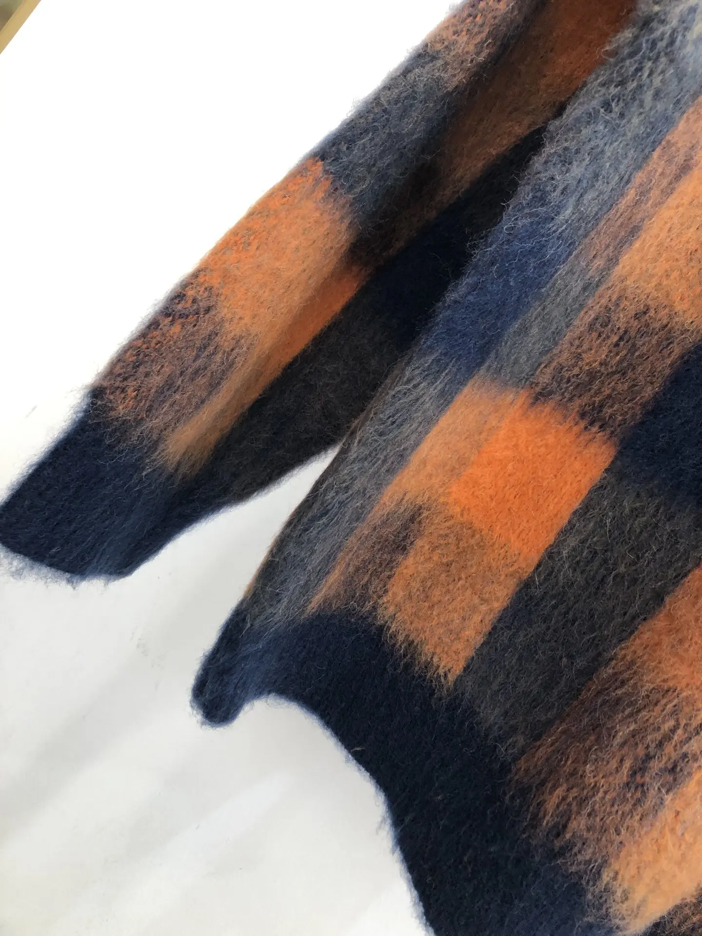 

fashion ladies 2021 new long sleeve sexy casual mohair plaid sweater 1017