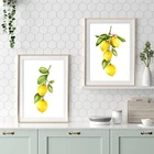 Скандинавский лимонный холст Художественная печать плакат Настенные картины для детской комнаты детская комната Фрукты Кухня домашний декор Печать на холсте