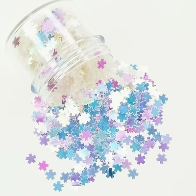 Ультратонкие блестки с цветами 10 г 5 мм розовые вишни пайетки животными для