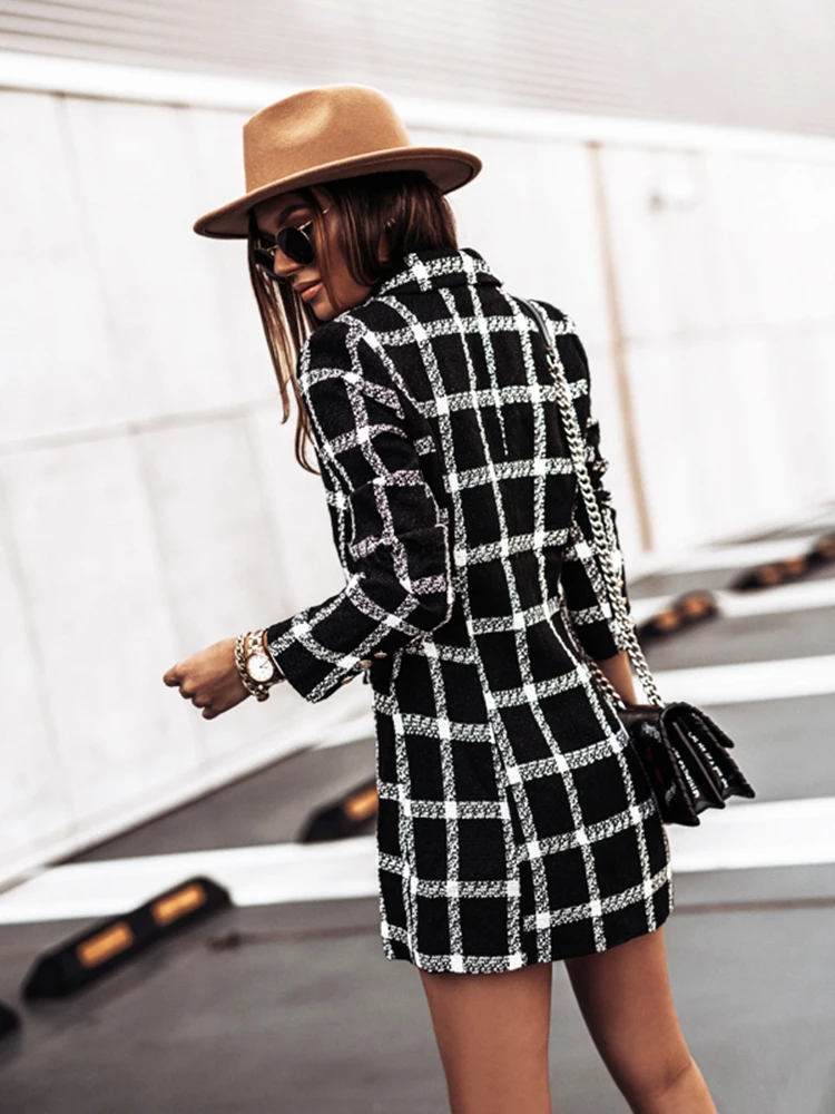 Горячая Распродажа осенне зимняя верхняя одежда двубортное шерстяное пальто