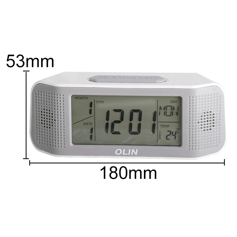 Новый Mute Walk lcd цифровой будильник звук сенсорное управление функция повтора