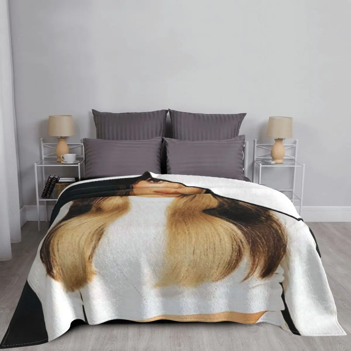 

Aitana Beauty Girl Blanket Bedspread Bed Plaid Throw Fleece Blanket Blankets For Bed