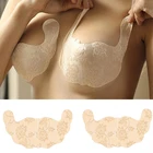 U-образный самоклеящийся бюстгальтер, наклейки на грудь, без бретелек, черный однотонный бюстгальтер, кружевная палочка, женское нижнее белье, невидимый кружевной бюстгальтер
