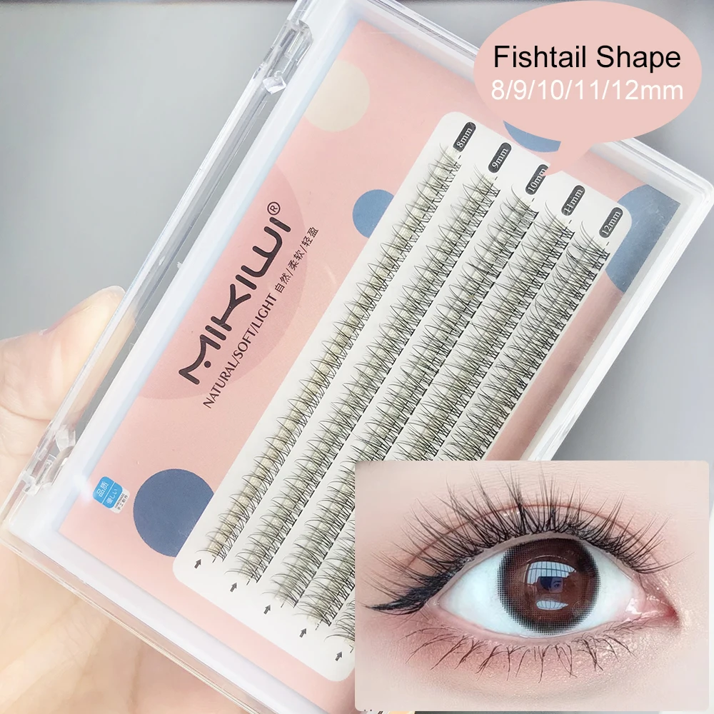 

Накладные ресницы MIKIWI Fishtail, натуральные Индивидуальные ресницы для завивки, высококачественные готовые ресницы для объема, оптовая продаж...