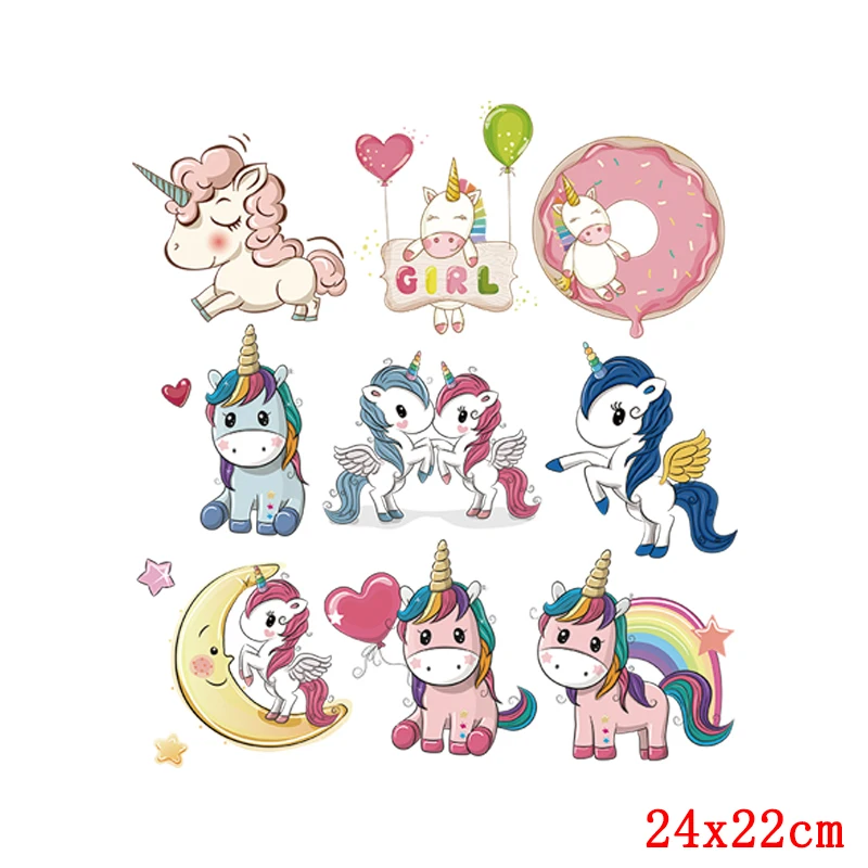 Радужные нашивки с единорогом на одежду дешевая аппликация самодельные наклейки