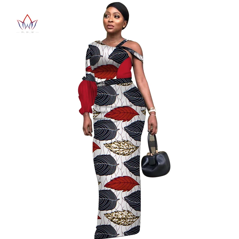 

African Dress For Women In African Clothing Summer Plus Size Women Clothing Party Dress Dashiki Party Long Dress Natural WY3860
