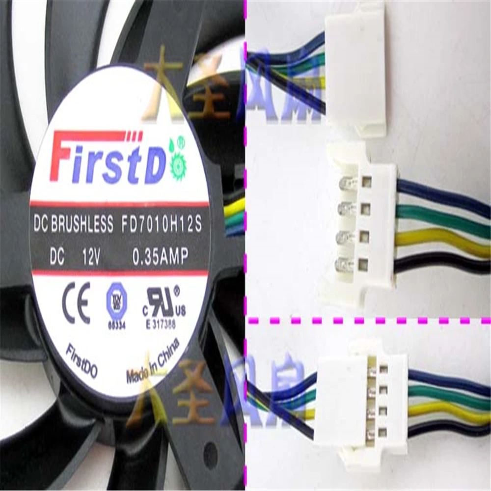 FD7010H12S Sapphire HD7950 Extreme Edition OC HD7870 HD6790 HD6850 двойной вентилятор Охлаждения видеокарты |