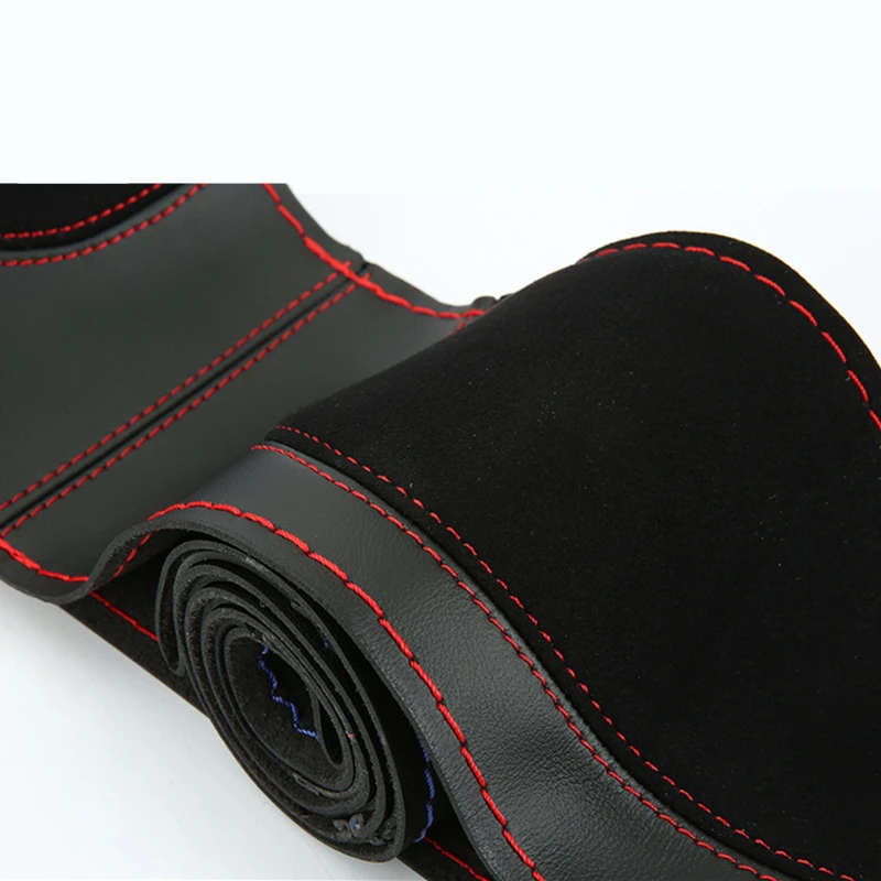 Замшевая модная спортивная ручная оплетка на рулевом колесе четыре сезона