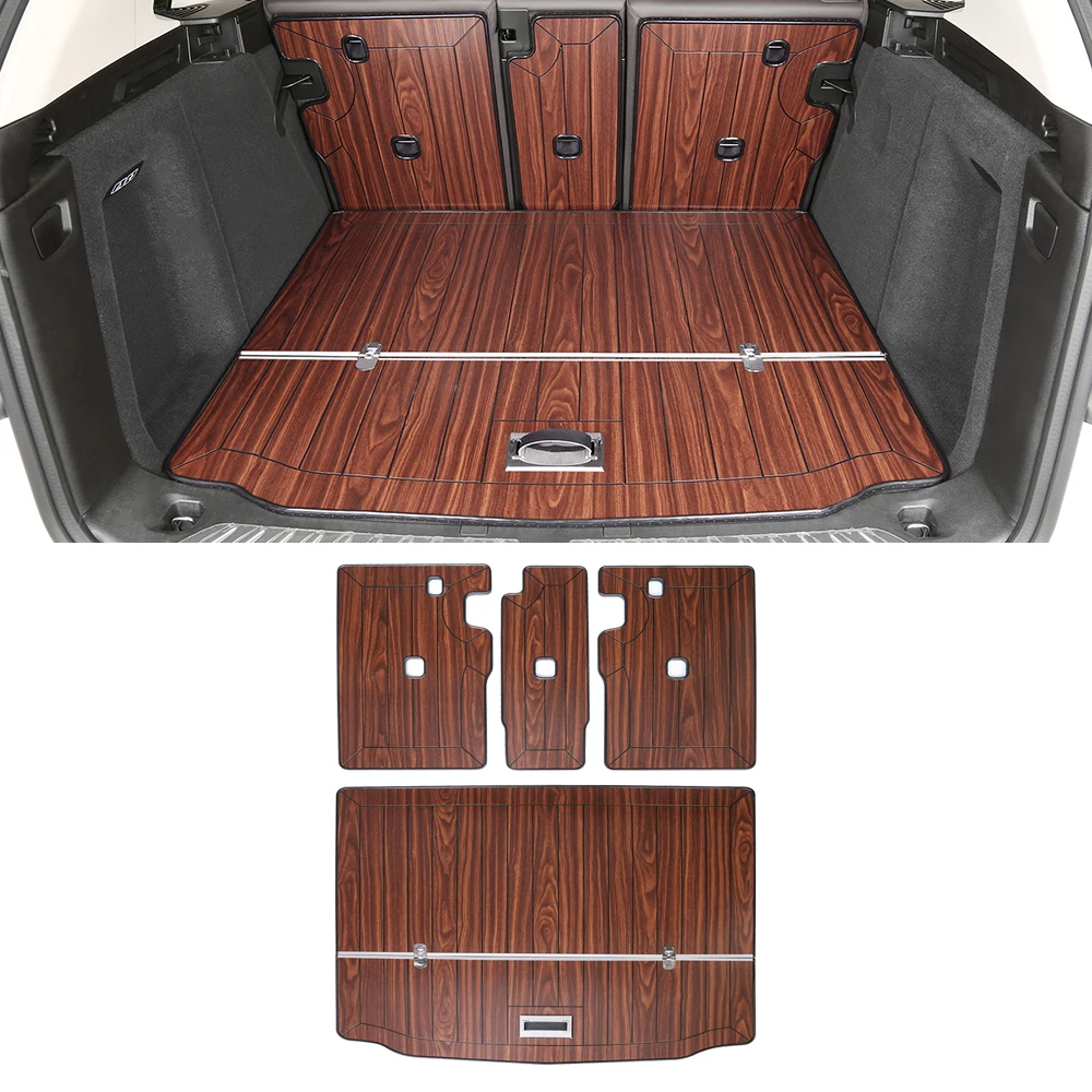 

Автомобильные аксессуары для BMW X3 G01 2018-2021, коврики для багажника, комплект подкладок из синтетического дерева, деревянные коврики, коврики д...