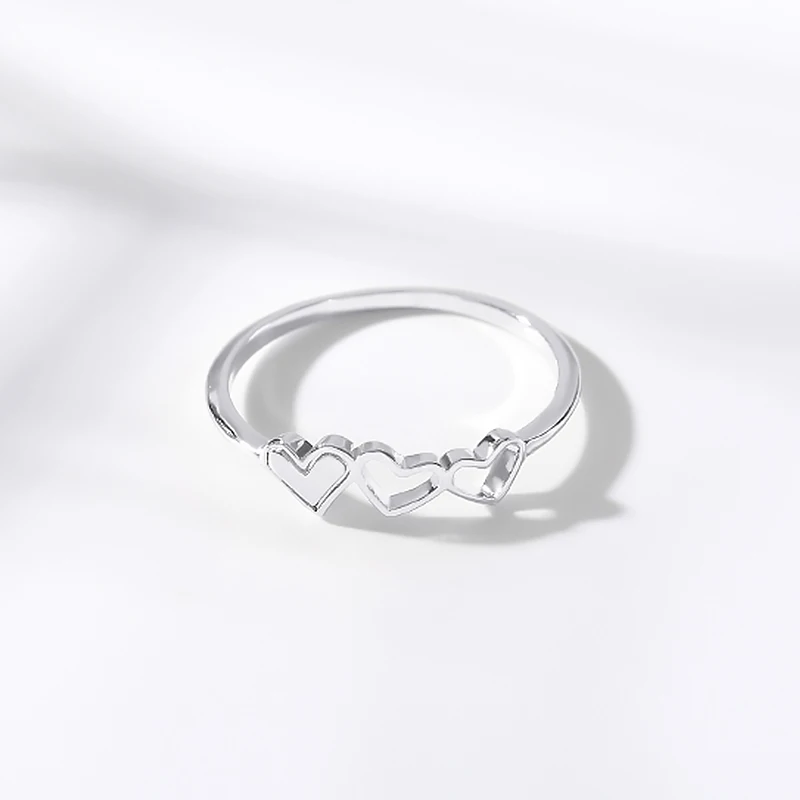 Виды колец в форме сердца для женщин минималистичное любовное кольцо женская