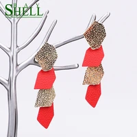 shell bay 2020 red long earrings jewelry bohodrop earrings women punk fashion earrings cute girls earring pendientes cc earings
