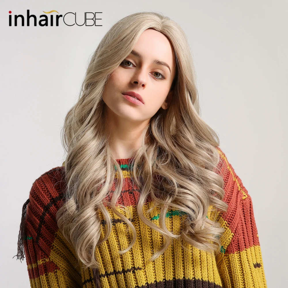 Inhaircube длинные вьющиеся светлые парики Лолиты для женщин косплей синтетические
