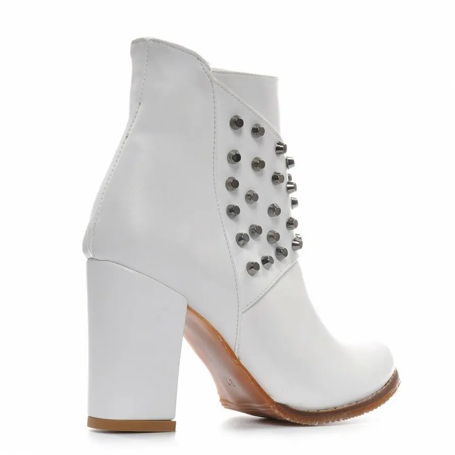 

Women Boots Mink Shoes Women White Boots Vzn19-049K