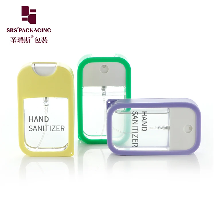 

In stock fast delivery Custom Empty Clear body green frame mini plastic 20ml mist spray bottles for cosmetic packaging