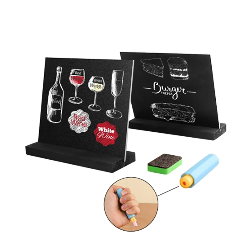 Мини Настольная доска для вывесок Свадебные Diy украшения деревянная рамка