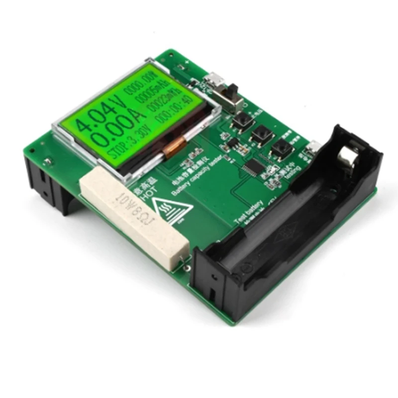 

Тестер емкости аккумуляторов 5-12 В постоянного тока с ЖК-дисплеем, мА · ч, для литиевых аккумуляторов 18650, модуль детектора мощности аккумуля...