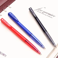 deli black blue red 0 7mm oil ballpoint pen push automatic ballpen office school supply business signature student writing tool