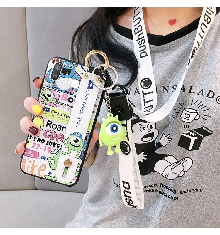 SAM S10 Единорог ремешок мягкий ТПУ чехол для телефона для samsung S10 plus/S10lite S9 S9P S8 S8p Note 8/9 держатель Чехол+ игрушка+ ремни