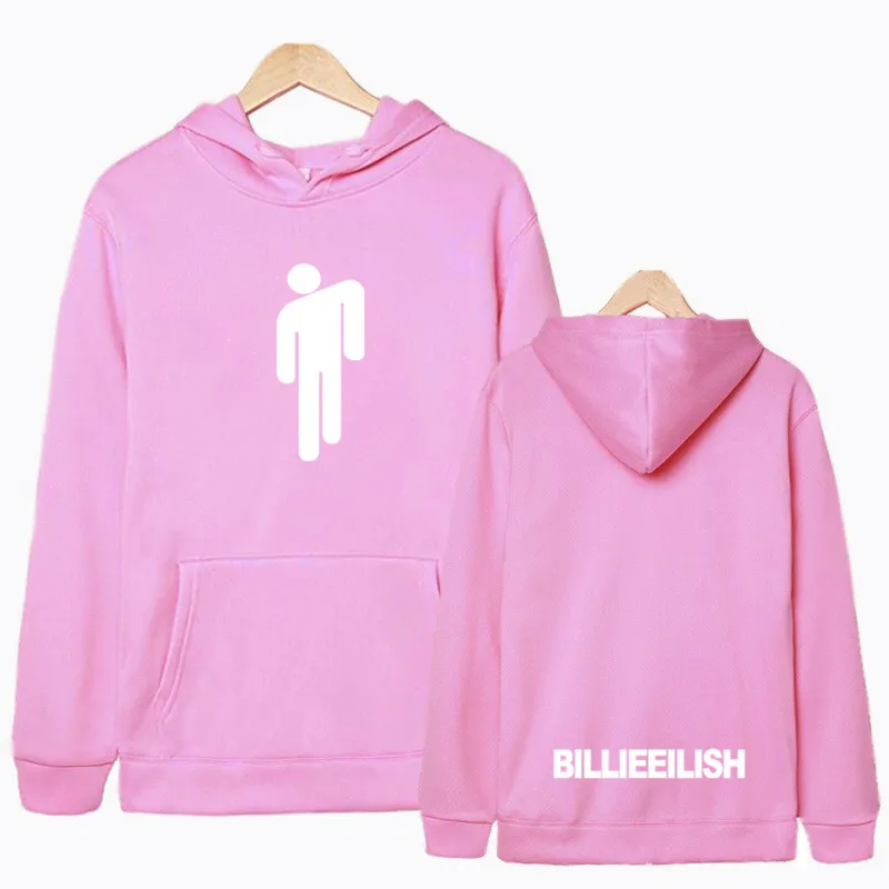 Pink Новинка, хит, Billie Eilish, худи для мужчин, черный, хлопок, худи, пара Billie Eilish, толстовка, простая, сохраняющая тепло, для женщин/мужчин, худи, сгусток - Цвет: Pink