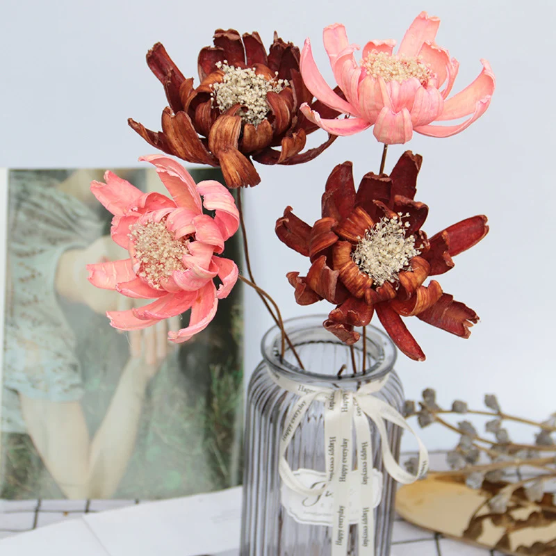 

Natural Dried Lotus Flowers Head Handmade Fleur Sechee Naturelle Mariage Party Decoration Table Photo Prop Photography Shoots