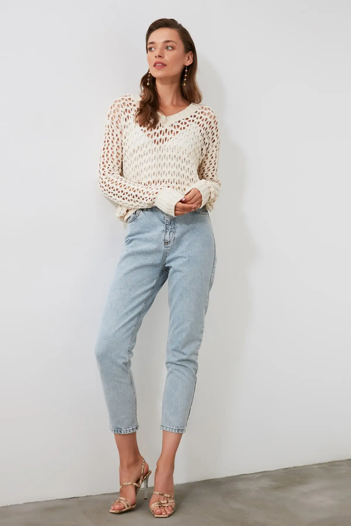 

Trendyol Cellular Knitwear Sweater TWOAW21KZ1879