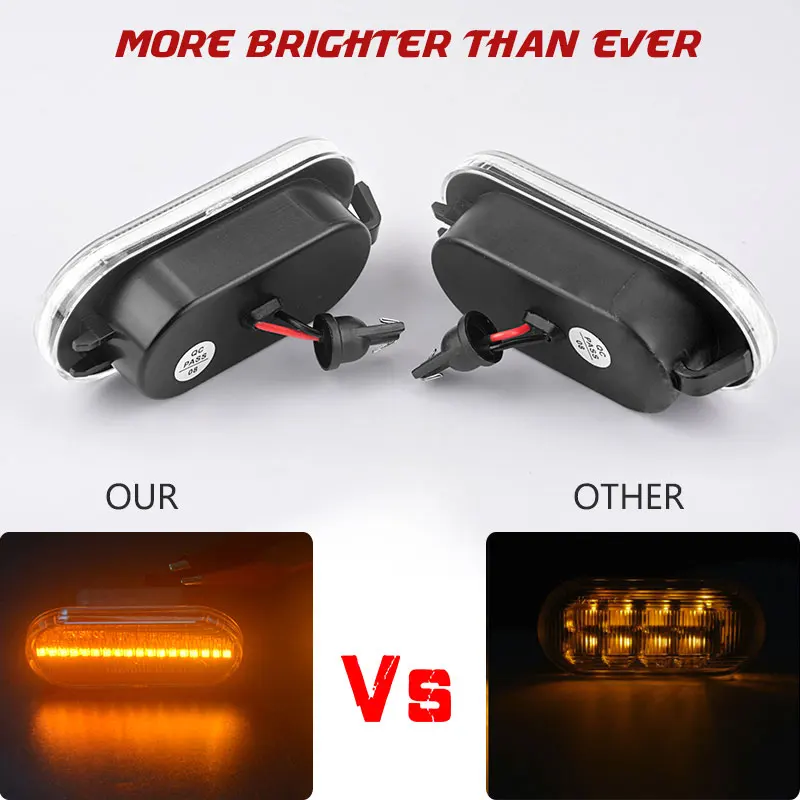 DERI Auto Led Car Marker Light Dynamic Side Turn Signal Flowing Blinker For Volkswagen Golf Passat SEAT | Автомобили и мотоциклы