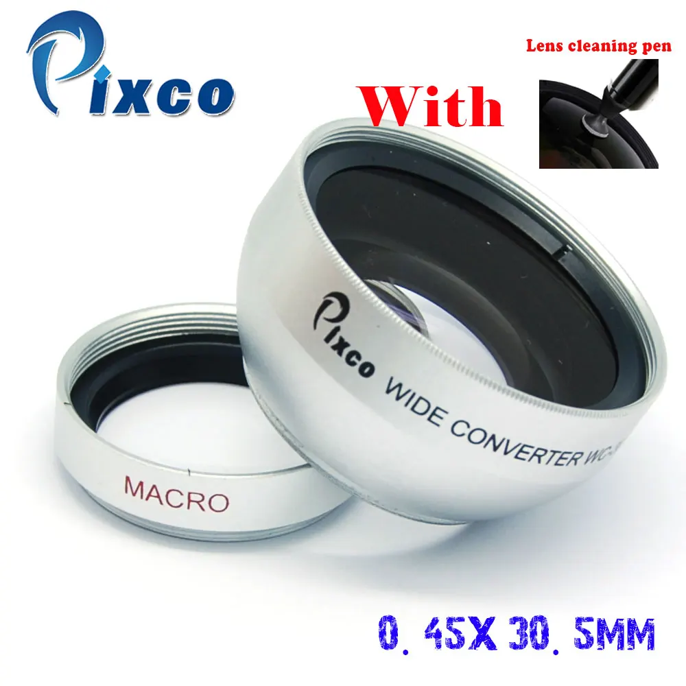 

Pixco 30.5MM 0.45X Super Macro Wide Angle Lens thread lens For canon nikon sony PENTAX olympus DSLR DV SLR Camera