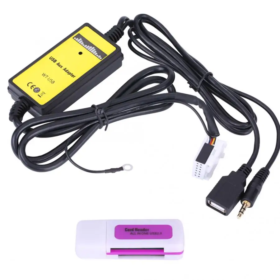 Автомобильные кабели Автомобильный USB Aux In адаптер MP3 плеер Кабельное радио аудио
