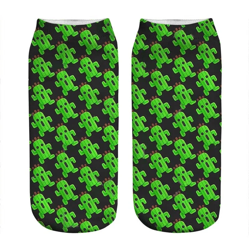 

Женские носки 2021, милые носки с зеленым принтом, женские носки в стиле Харадзюку, веселые забавные новые милые подарочные носки для девочек ...