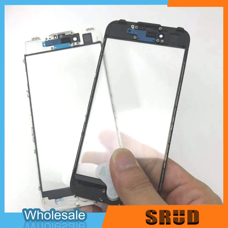 3 в 1 внешнее стекло с ока рамкой ободок для iPhone 11 Xr 8 7 6 6s Plus 5 5s LCD Сенсорное запасные