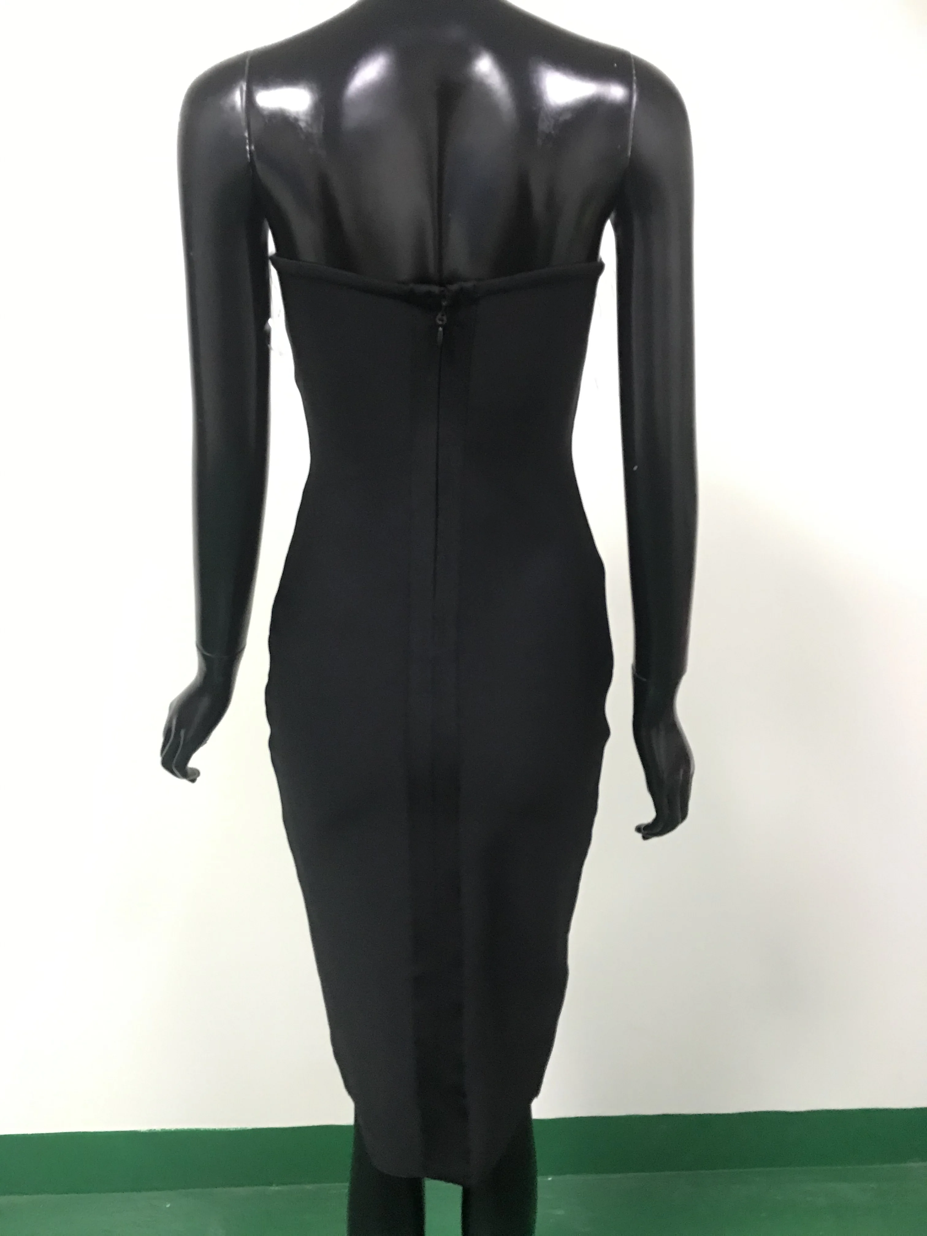 Новое поступление облегающее Бандажное платье 2020 сексуальное без бретелек с