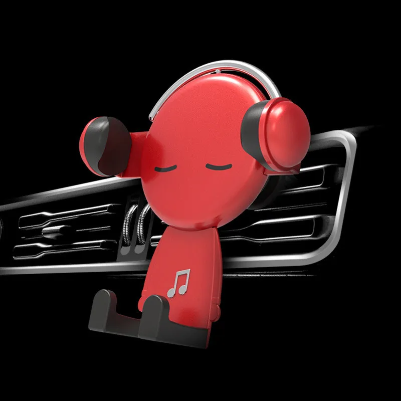 [Креативный] Г н музыка обезьяна автомобильный воздушный выход мобильный телефон