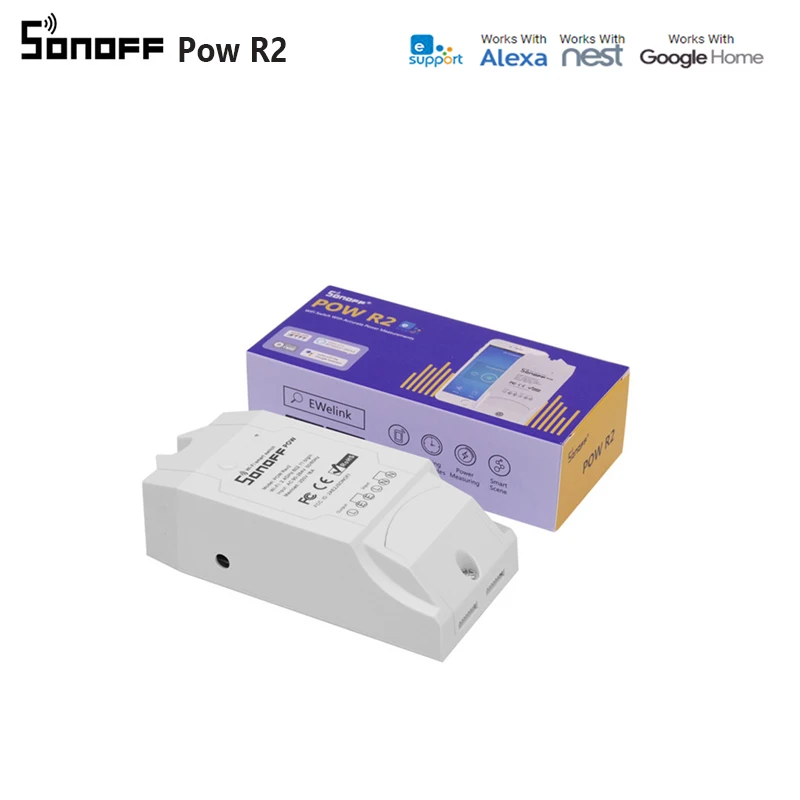 Смарт переключатель Sonoff Pow R2 15A 3500 Вт Wi Fi высокая точность измерения расхода