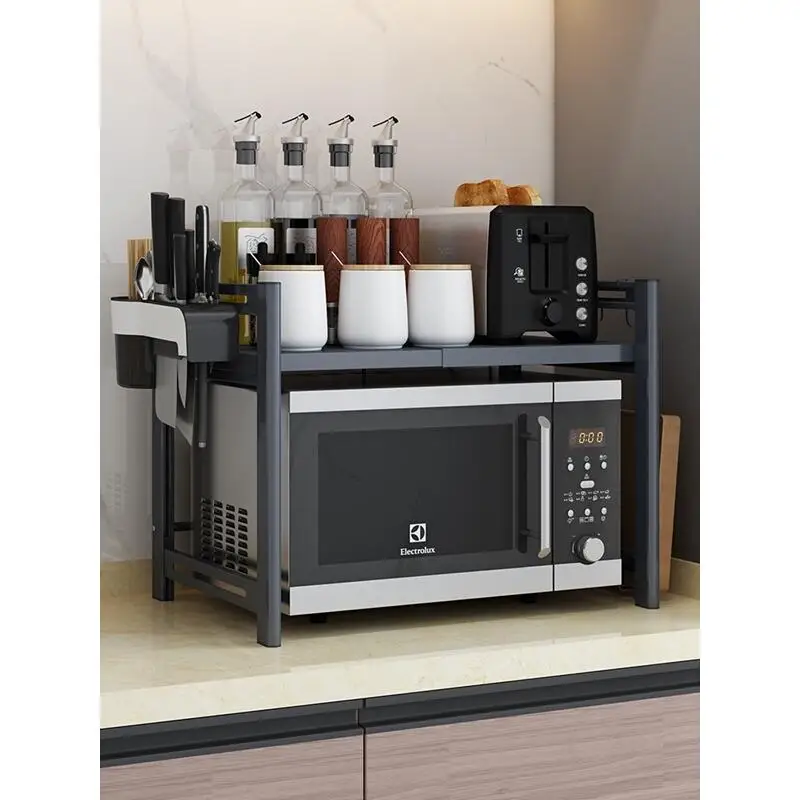 Especias Dish Drainer Organization Scolapiatti Adjustable Microwave Shelf Cuisine Cocina Organizador Kitchen Storage Rack Holder | Дом и сад